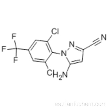 1H-pirazol-3-carbonitrilo, 5-amino-1- [2,6-dicloro-4- (trifluorometil) fenil] - CAS 120068-79-3